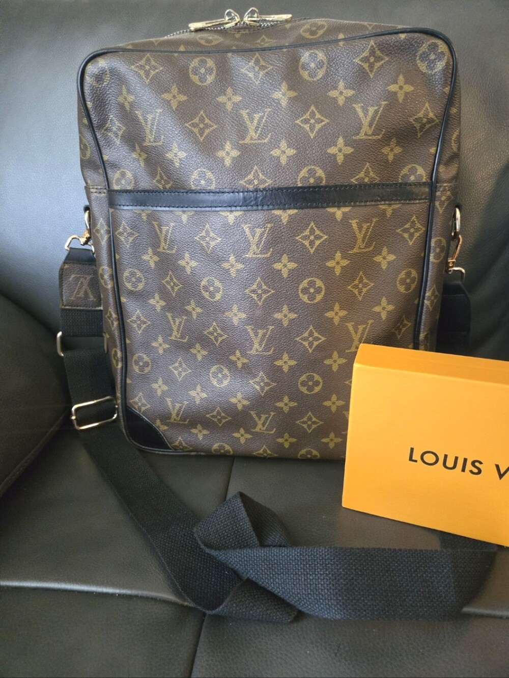 Louis Vuitton Brown Monogram Canvas Crossbody Bag